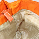 PRADA Tote Bag Nylon Orange Silver Auth 155228-19