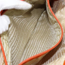 PRADA Tote Bag Nylon Orange Silver Auth 155228-23