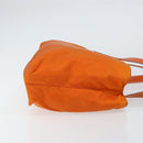 PRADA Tote Bag Nylon Orange Silver Auth 155228-3