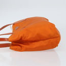PRADA Tote Bag Nylon Orange Silver Auth 155228-4