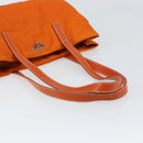PRADA Tote Bag Nylon Orange Silver Auth 155228-7