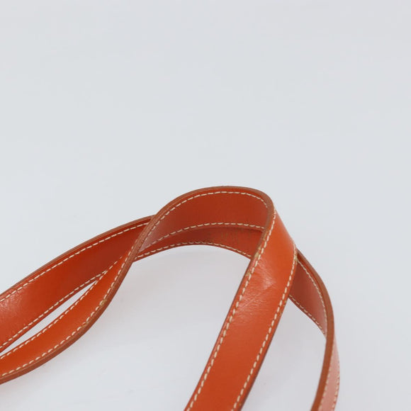 PRADA Tote Bag Nylon Orange Silver Auth 155228