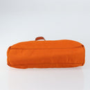 PRADA Tote Bag Nylon Orange Silver Auth 155228-5