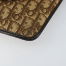 Christian Dior Trotter Canvas Shoulder Bag Beige Gold Auth 155229-10