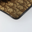 Christian Dior Trotter Canvas Shoulder Bag Beige Gold Auth 155229-11
