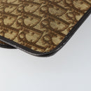 Christian Dior Trotter Canvas Shoulder Bag Beige Gold Auth 155229-13