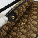 Christian Dior Trotter Canvas Shoulder Bag Beige Gold Auth 155229-15