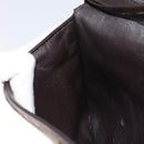 Christian Dior Trotter Canvas Shoulder Bag Beige Gold Auth 155229-21