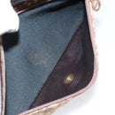 Christian Dior Trotter Canvas Shoulder Bag Beige Gold Auth 155229-23