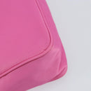 PRADA Hand Bag Nylon Pink Silver Auth 155230V-13