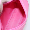 PRADA Hand Bag Nylon Pink Silver Auth 155230V-17
