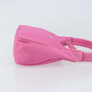 PRADA Hand Bag Nylon Pink Silver Auth 155230V-4