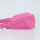 PRADA Hand Bag Nylon Pink Silver Auth 155230V-5