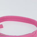 PRADA Hand Bag Nylon Pink Silver Auth 155230V-8