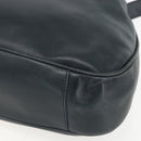 GUCCI Bamboo Hand Bag Leather 2way Black Gold 001 1014 1577 Auth 155231-15