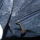 GUCCI Bamboo Hand Bag Leather 2way Black Gold 001 1014 1577 Auth 155231-20