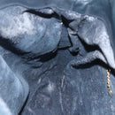 GUCCI Bamboo Hand Bag Leather 2way Black Gold 001 1014 1577 Auth 155231-21