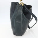 GUCCI Bamboo Hand Bag Leather 2way Black Gold 001 1014 1577 Auth 155231-3