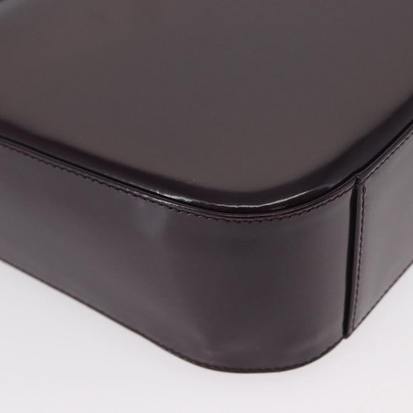 GUCCI Shoulder Bag Enamel Black 007 2023 0249 Auth 155233