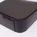 GUCCI Shoulder Bag Enamel Black 007 2023 0249 Auth 155233-13