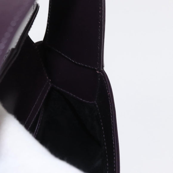 GUCCI Shoulder Bag Enamel Black 007 2023 0249 Auth 155233