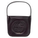 GUCCI Shoulder Bag Enamel Black 007 2023 0249 Auth 155233-2