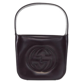 GUCCI Shoulder Bag Enamel Black 007 2023 0249 Auth 155233 - 0
