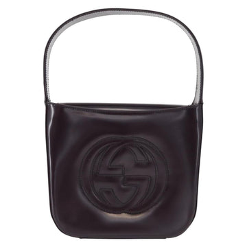 GUCCI Shoulder Bag Enamel Black 007 2023 0249 Auth 155233 - 0