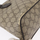 GUCCI GG Supreme Tote Bag PVC Leather 2way Beige Silver 429019 Auth 155234-9