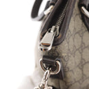 GUCCI GG Supreme Tote Bag PVC Leather 2way Beige Silver 429019 Auth 155234-10