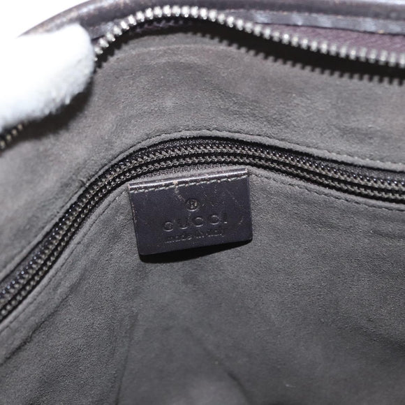 GUCCI GG Supreme Tote Bag PVC Leather 2way Beige Silver 429019 Auth 155234