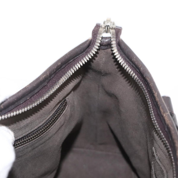 GUCCI GG Supreme Tote Bag PVC Leather 2way Beige Silver 429019 Auth 155234