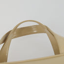 GUCCI Hand Bag Patent leather 2way Beige Silver 000 1274 0505 Auth 155235-14