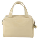 GUCCI Hand Bag Patent leather 2way Beige Silver 000 1274 0505 Auth 155235-2