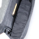 LOEWE Leopard Vanity Hand Bag Leather Black Gold Auth 155236-10