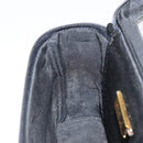 LOEWE Leopard Vanity Hand Bag Leather Black Gold Auth 155236-21