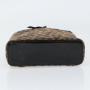 LOEWE Leopard Vanity Hand Bag Leather Black Gold Auth 155236-5