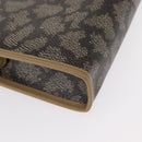 SAINT LAURENT Clutch Bag PVC Leather Beige Auth 155237-10