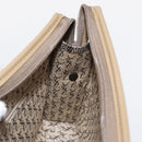 SAINT LAURENT Clutch Bag PVC Leather Beige Auth 155237-16