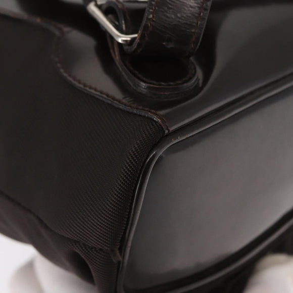 GUCCI Bamboo Mini Backpack Nylon Black Silver 003 1705 0030 Auth 155239