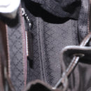 GUCCI Bamboo Mini Backpack Nylon Black Silver 003 1705 0030 Auth 155239-11