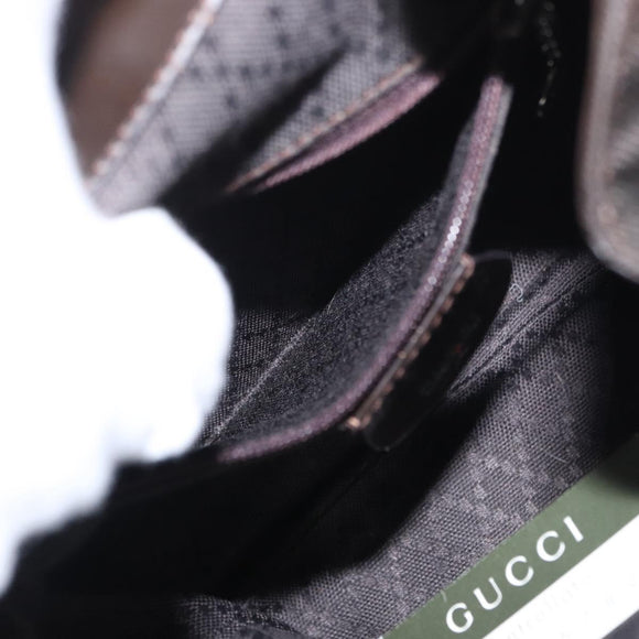 GUCCI Bamboo Mini Backpack Nylon Black Silver 003 1705 0030 Auth 155239