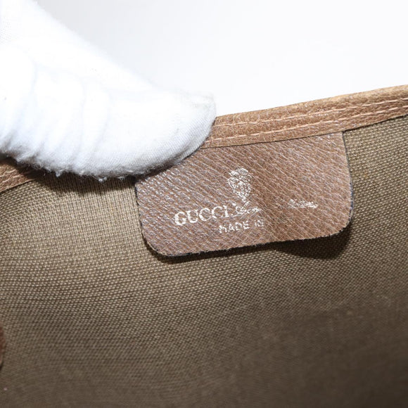 GUCCI GG Supreme Web Sherry Line Bag PVC Beige Red Green 02 003 53 Auth 155240