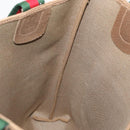 GUCCI GG Supreme Web Sherry Line Bag PVC Beige Red Green 02 003 53 Auth 155240-18