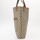 GUCCI GG Supreme Web Sherry Line Bag PVC Beige Red Green 02 003 53 Auth 155240-3