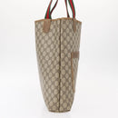 GUCCI GG Supreme Web Sherry Line Bag PVC Beige Red Green 02 003 53 Auth 155240-4