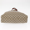 GUCCI GG Supreme Web Sherry Line Bag PVC Beige Red Green 02 003 53 Auth 155240-5