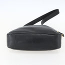 GUCCI Bamboo Hand Bag Leather 2way Black Gold Auth 155242-5