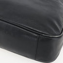 GUCCI Bamboo Hand Bag Leather 2way Black Gold Auth 155242-15