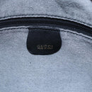 GUCCI Bamboo Hand Bag Leather 2way Black Gold Auth 155242-19